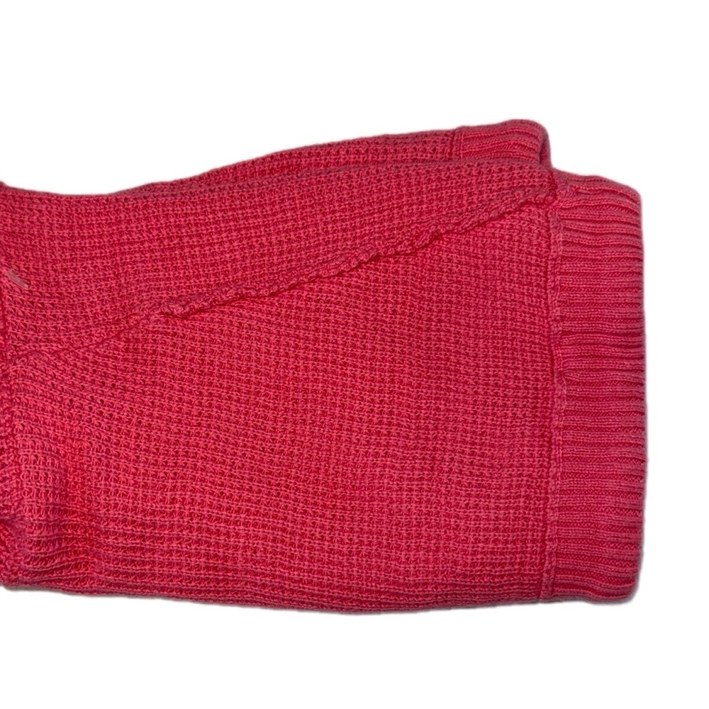 Lauren Ralph Lauren Coral Cowl Neck Cotton Knit Sweater Size large thermal - Picture 4 of 11
